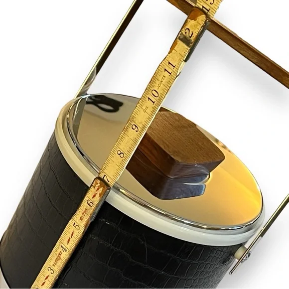 VTG MCM Faux Alligator Skin Kromex Ice Bucket - Picture 11 of 11